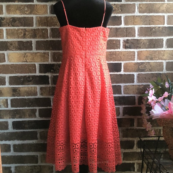 J. Crew Daisy Lace Evening Dress in Smoky Coral - Picture 12 of 15